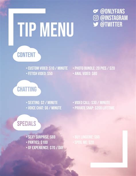 how to add tips on onlyfans|OnlyFans Tip Menu Ideas: How To Get More Tips